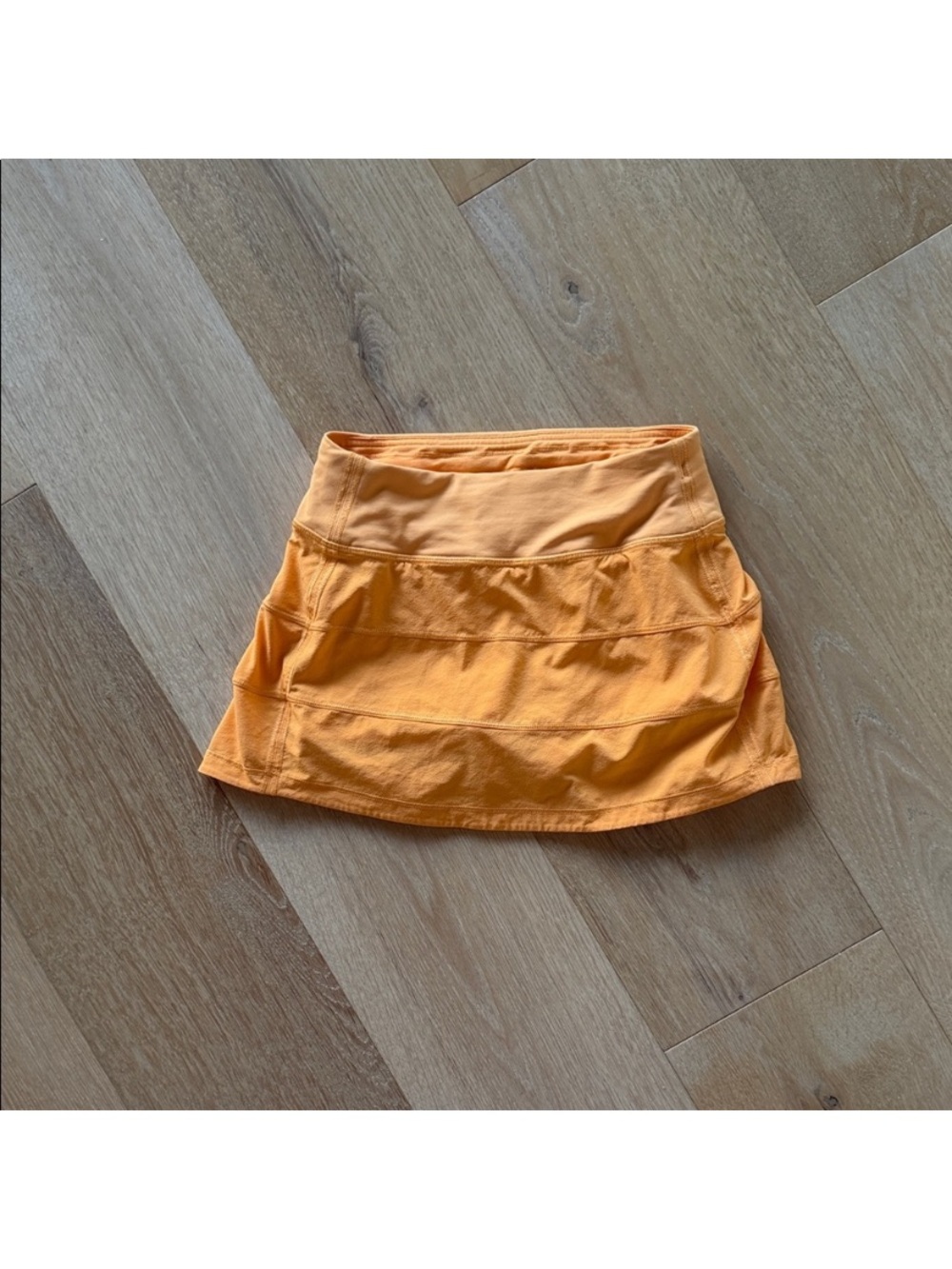 Orange Tiered Active Skort - Women's Athletic Skirt